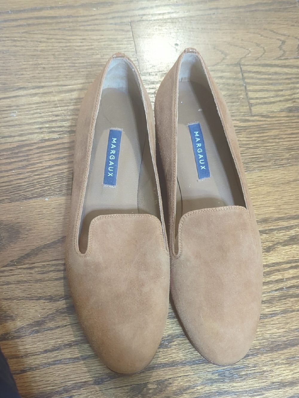 Margaux Chestnut Suede Slip-On Loafers